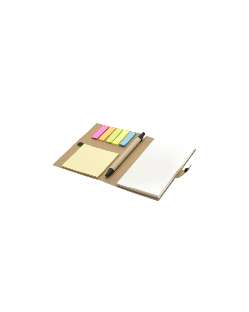 Libreta material reciclaje con post-it AO-1604