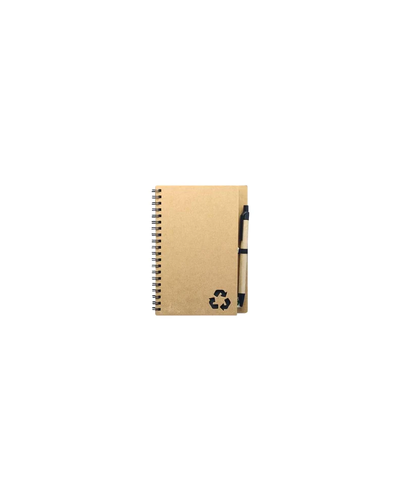 Libreta material reciclaje con resortes AO-2305