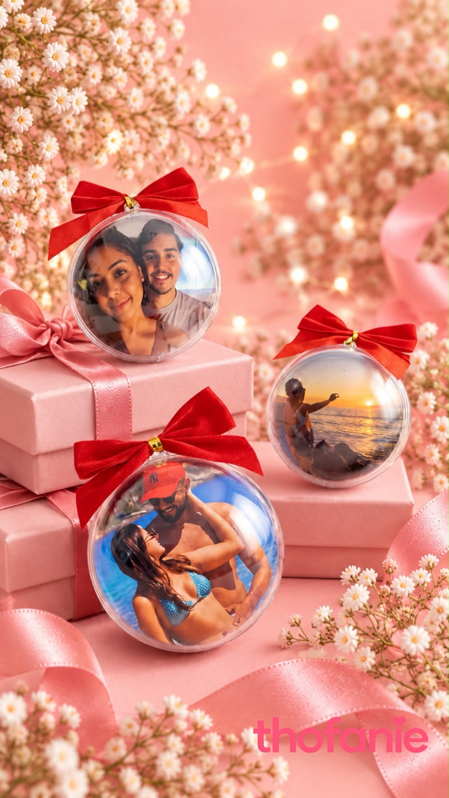Bolas navideñas personalizadas con fotografías