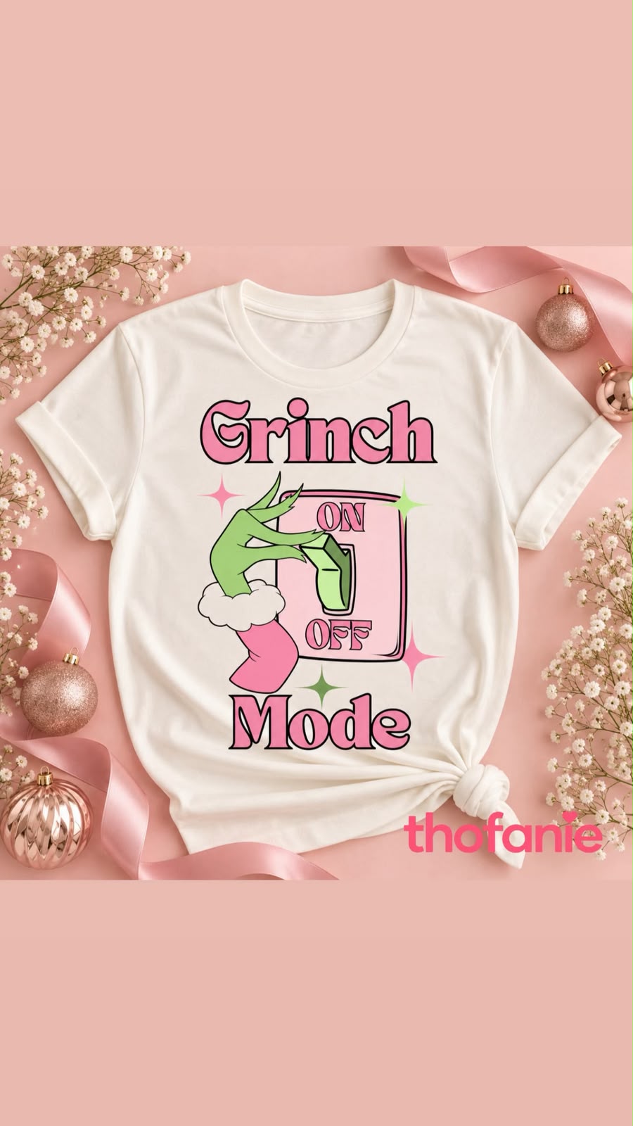 Camiseta navideña Grinch Mode