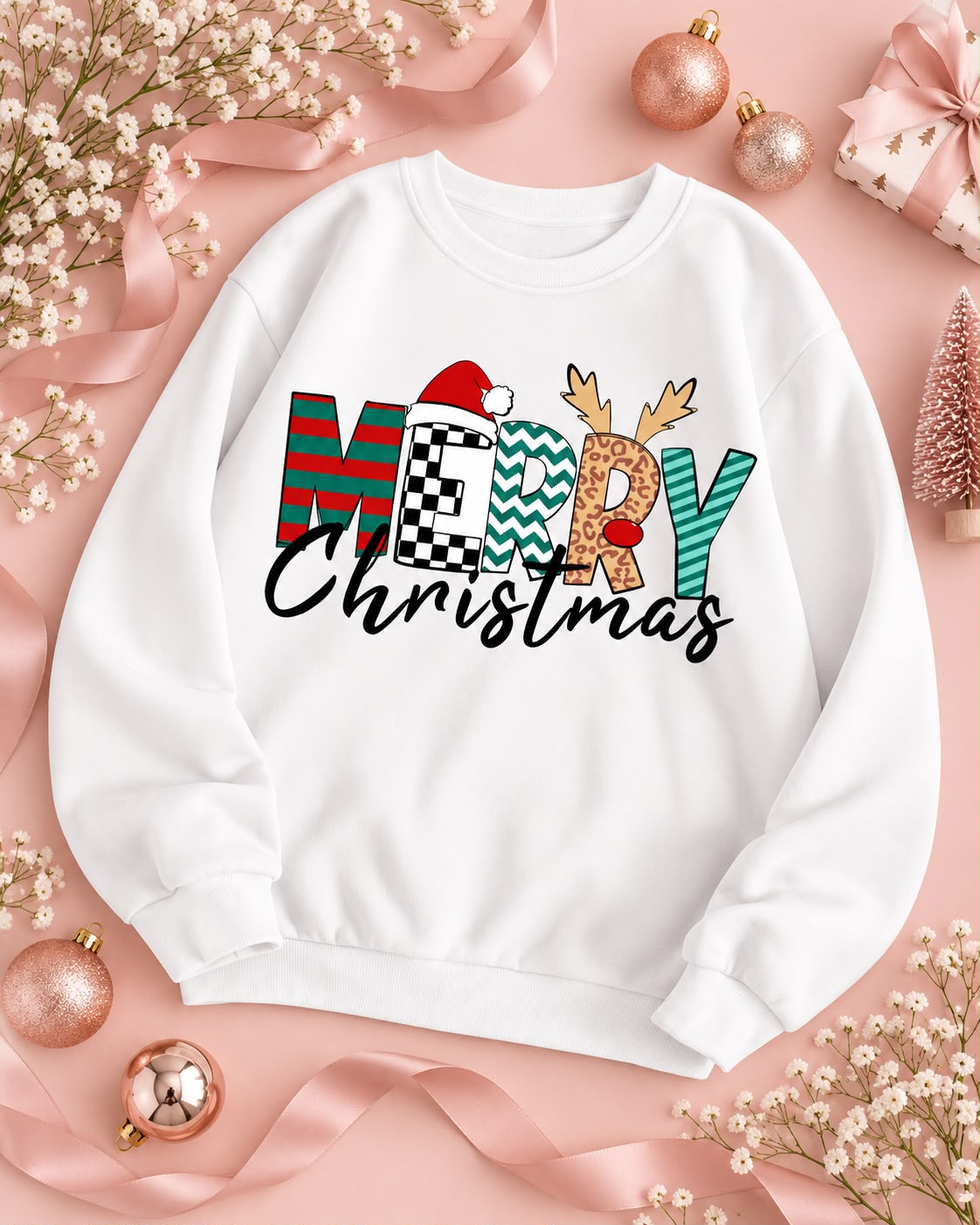 Camiseta Merry Christmas con personajes