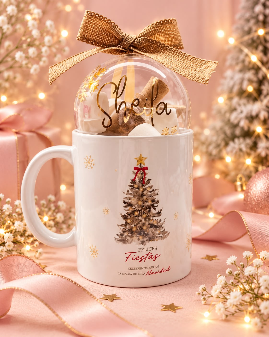 Idea de regalo: taza y bola navideña